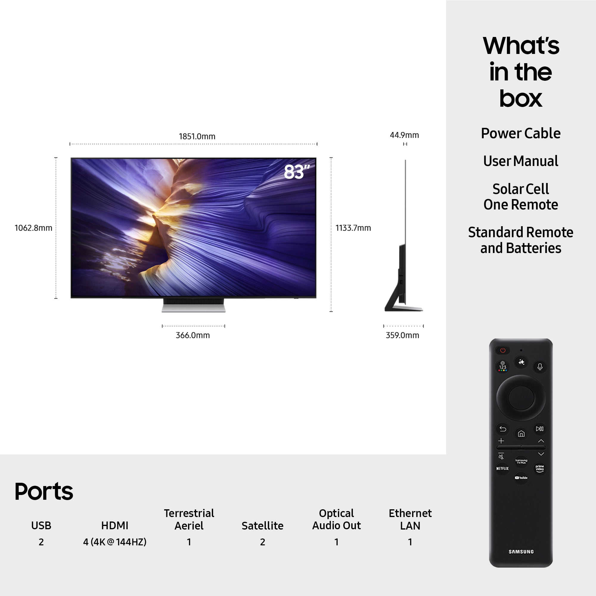 samsung-qe83s90faexxu-83-inch-s90f-4k-oled-ultra-hd-hdr-smart-ai-tv-2025-83-inch-1156415068 Samsung QE83S90FAEXXU 83 Inch S90F 4K OLED Ultra HD HDR Smart AI TV 2025 - Image 4