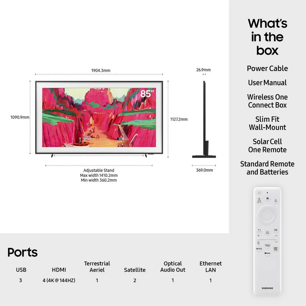 samsung-qe85ls03fwuxxu-85-inch-the-frame-pro-ls03fw-art-mode-neo-qled-4k-vision-ultra-hd-hdr-smart-ai-tv-2025-85-inch-1161731925 Samsung QE85LS03FWUXXU 85 Inch The Frame Pro LS03FW Art Mode Neo QLED 4K Vision Ultra HD HDR Smart AI TV 2025 - Image 6