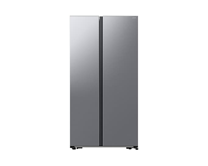 samsung-rs57dg400em9eu-series-6-spacemax-91cm-frost-free-american-style-smart-fridge-freezer-in-gentle-silver-matt-1161629936 Samsung RS57DG400EM9EU Series 6 SpaceMax 91cm Frost Free American Style Smart Fridge Freezer in Gentle Silver Matt - Image 1