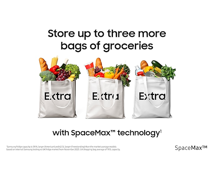 samsung-rs57dg400em9eu-series-6-spacemax-91cm-frost-free-american-style-smart-fridge-freezer-in-gentle-silver-matt-1161629941 Samsung RS57DG400EM9EU Series 6 SpaceMax 91cm Frost Free American Style Smart Fridge Freezer in Gentle Silver Matt - Image 5