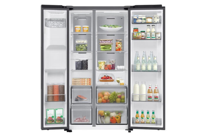 Samsung RS70F64KETEU Series 6 Bespoke AI 91cm Side by Side American Style Fridge Freezer in Silver - Image 2