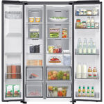 Samsung RS70F65KETEU Series 6 SpaceMax 640L American Style Smart Fridge Freezer - Silver - Image 2