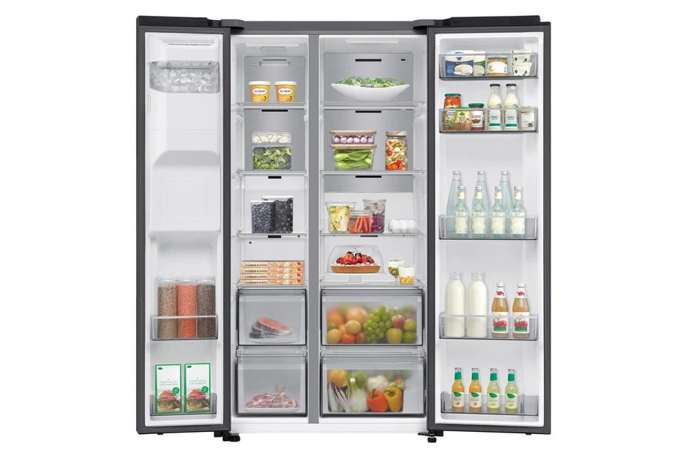 samsung-rs70f66kcfeu-bespoke-ai-series-7-91cm-side-by-side-american-style-fridge-freezer-in-black-1166403577 Samsung RS70F66KCFEU Bespoke AI Series 7 91cm Side by Side American Style Fridge Freezer in Black - Image 2