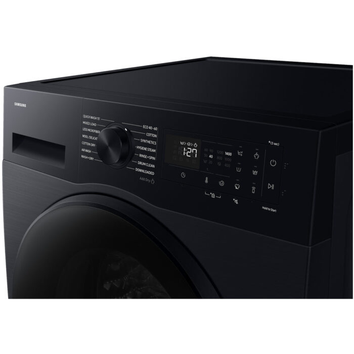 Samsung Series 5 WD11DG5B15BBEU Ecobubble AI Energy 11kg+6kg 1400 Spin Washer Dryer Black - Image 6