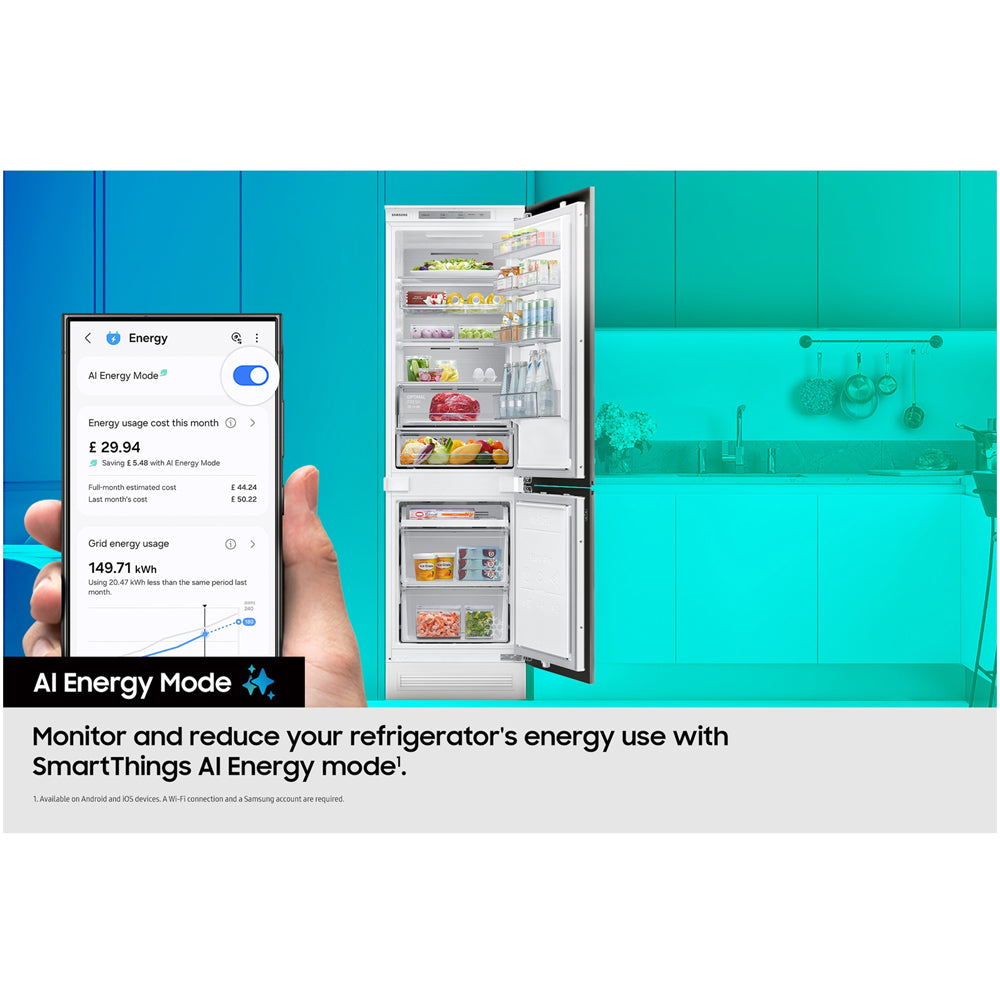 samsung-series-6-brb70f26des0eu-spacemax-267l-integrated-frost-free-fridge-freezer-white-1199462215 Samsung Series 6 BRB70F26DES0EU SpaceMax 267L Integrated Frost Free Fridge Freezer White - Image 8
