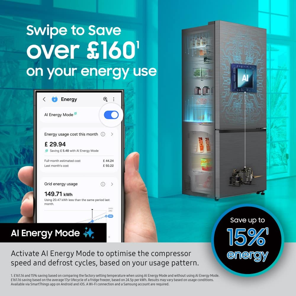 samsung-series-6-rb38c636db1eu-spacemax-non-plumbed-frost-free-smart-fridge-freezer-black-stainless-1199310406 Samsung Series 6 RB38C636DB1EU SpaceMax Non Plumbed Frost Free Smart Fridge Freezer Black Stainless - Image 8