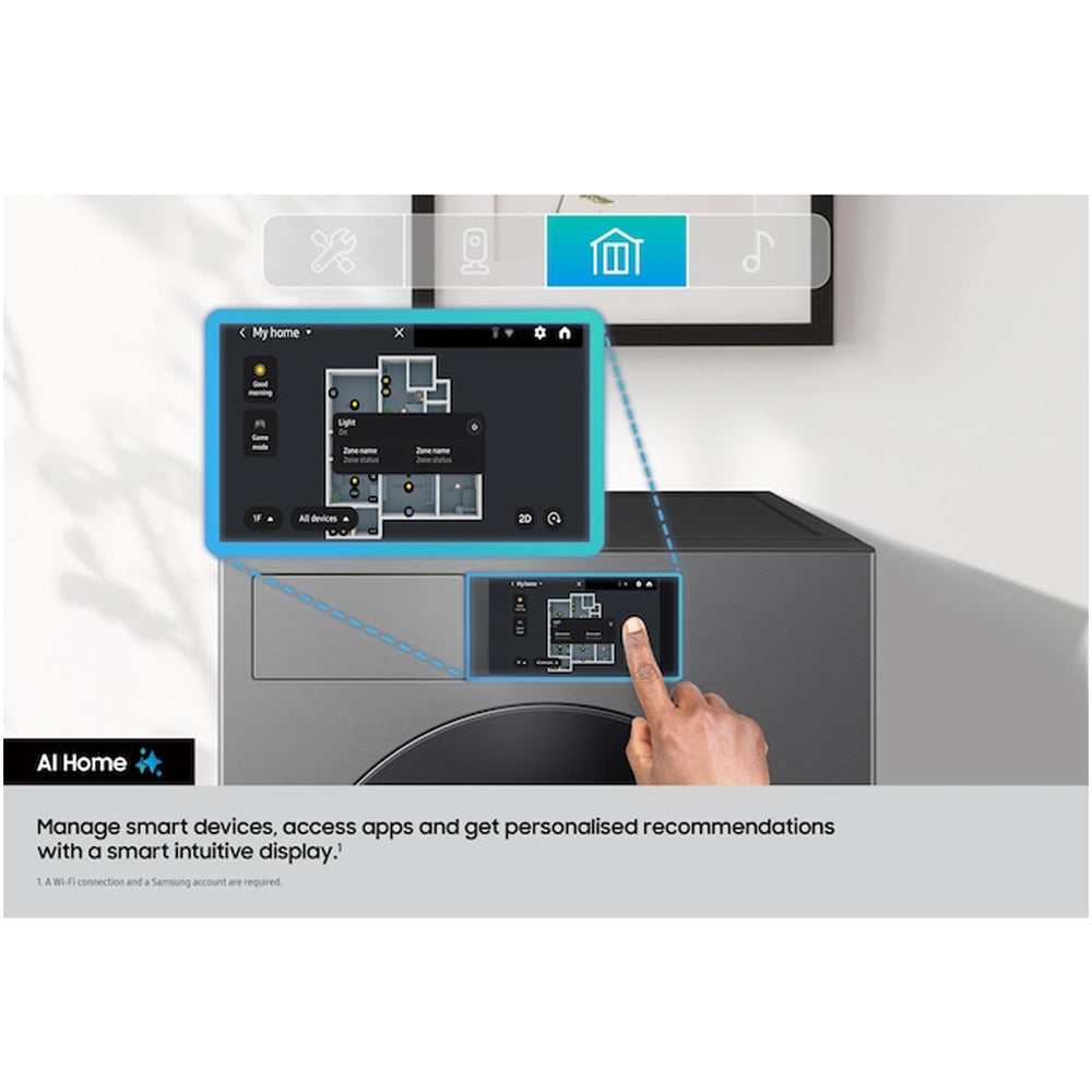 samsung-series-9-wf90f09c4su1-bespoke-ai-home-9kg-1400-spin-smart-washing-machine-dark-steel-1198628290 Samsung Series 9 WF90F09C4SU1 Bespoke AI Home 9kg 1400 Spin Smart Washing Machine Dark Steel - Image 9