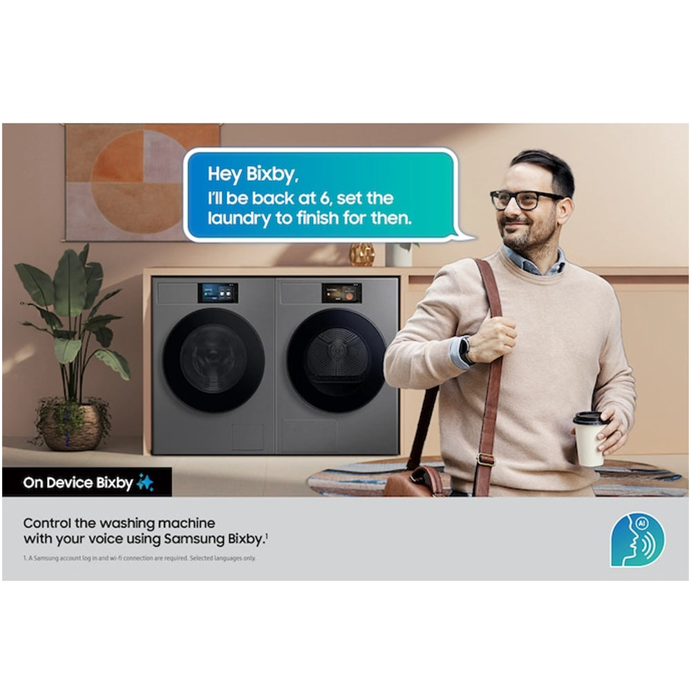 samsung-series-9-wf90f09c4su1-bespoke-ai-home-9kg-1400-spin-smart-washing-machine-dark-steel-1198628297 Samsung Series 9 WF90F09C4SU1 Bespoke AI Home 9kg 1400 Spin Smart Washing Machine Dark Steel - Image 2