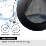Samsung WW11DG6B25LBU1 11kg 1400 Spin Washing Machine Black - A Rated - Image 6