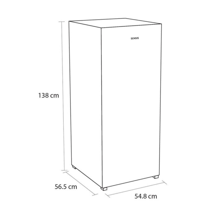 Sensis RFTLF01Z54EW 54.8cm Freestanding Low Frost Tall Freezer White - Image 3