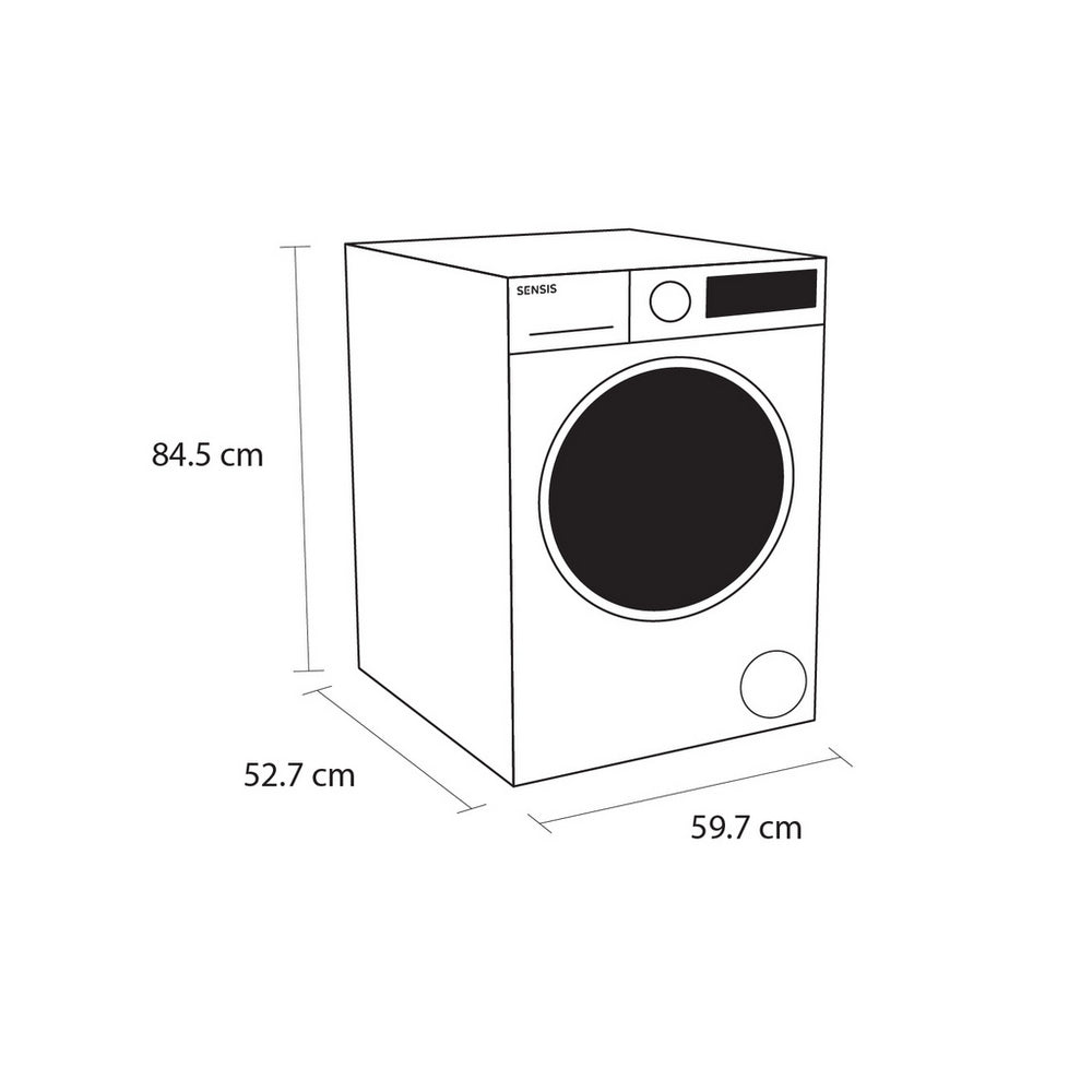 sensis-wdf018514aw-8-5kg-1400-spin-washer-dryer-white-1087862125 Sensis WDF018514AW 8+5kg 1400 Spin Washer Dryer White - Image 5