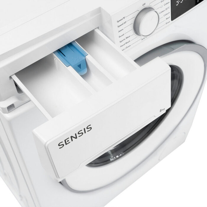 Sensis WMF01814AW 8kg 1400 Spin Washing Machine White - Image 4