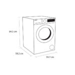 Sensis WMF01914AW 9kg 1400 Spin Washing Machine White - Image 5