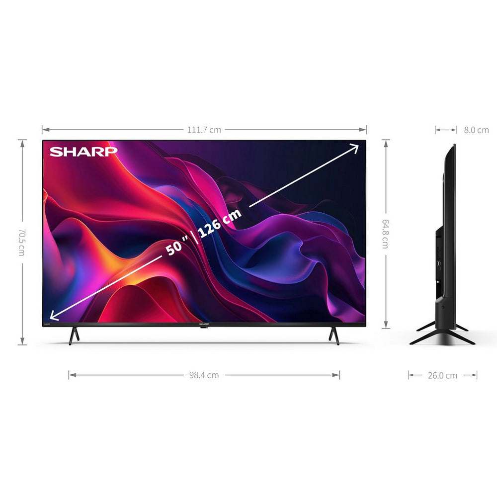 sharp-4t-c50gk4245kb-50-inch-4k-uhd-frameless-smart-tivo-tv-2024-50-inch-1082427910 Sharp 4T-C50GK4245KB 50 Inch 4K UHD Frameless Smart TiVo TV 2024 - Image 3