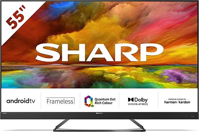 sharp-4t-c55eq3km2ag-55-inch-4k-ultra-hd-smart-tv-quantum-dot-55-inch-1082427934 Sharp 4T-C55EQ3KM2AG 55 Inch 4K Ultra HD Smart TV Quantum Dot - Image 1