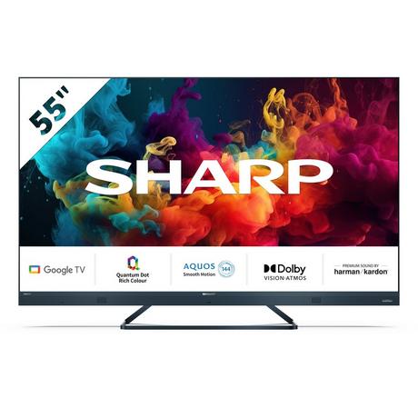 sharp-4t-c55fq5km2kg-55-inch-4k-uhd-quantum-dot-frameless-smart-google-tv-2024-55-inch-1082427975 Sharp 4T-C55FQ5KM2KG 55 Inch 4K UHD Quantum Dot Frameless Smart Google TV 2024 - Image 1