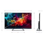 Sharp 4T-C55FQ5KM2KG 55 Inch 4K UHD Quantum Dot Frameless Smart Google TV 2024 - Image 13