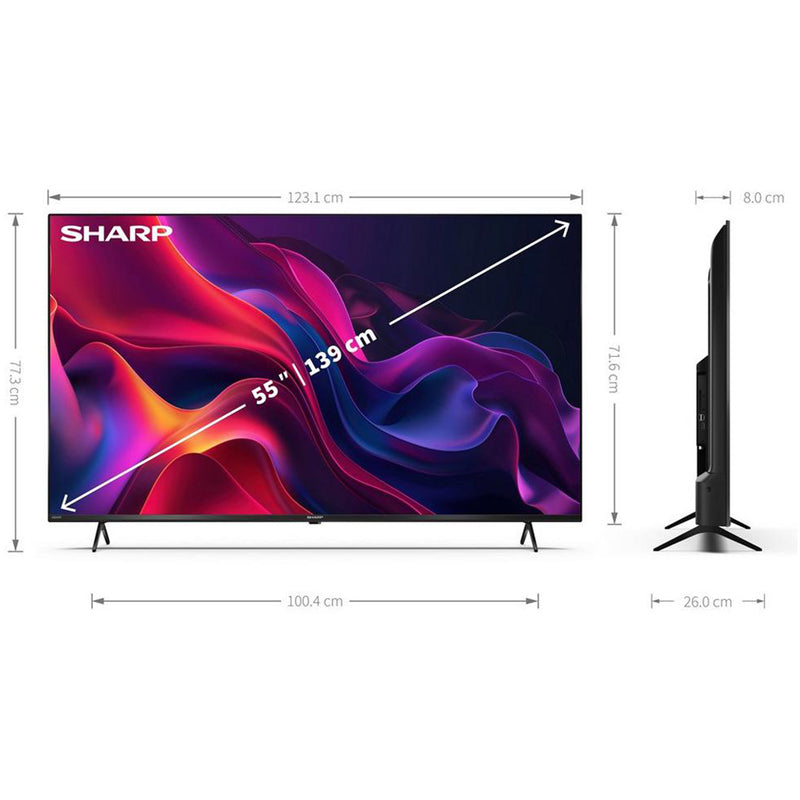 sharp-4t-c55gk4245kb-55-inch-4k-uhd-frameless-smart-tivo-tv-2024-55-inch-1082428003 Sharp 4T-C55GK4245KB 55 Inch 4K UHD Frameless Smart Tivo TV 2024 - Image 3