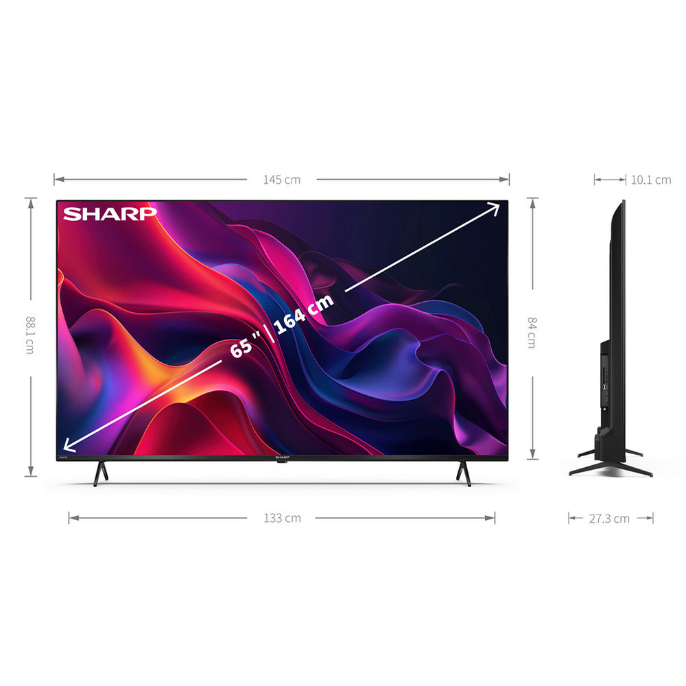 sharp-4t-c65gk4245kb-65-inch-4k-uhd-frameless-smart-tivo-tv-2024-65-inch-1082428146 Sharp 4T-C65GK4245KB 65 Inch 4K UHD Frameless Smart TiVo TV 2024 - Image 2
