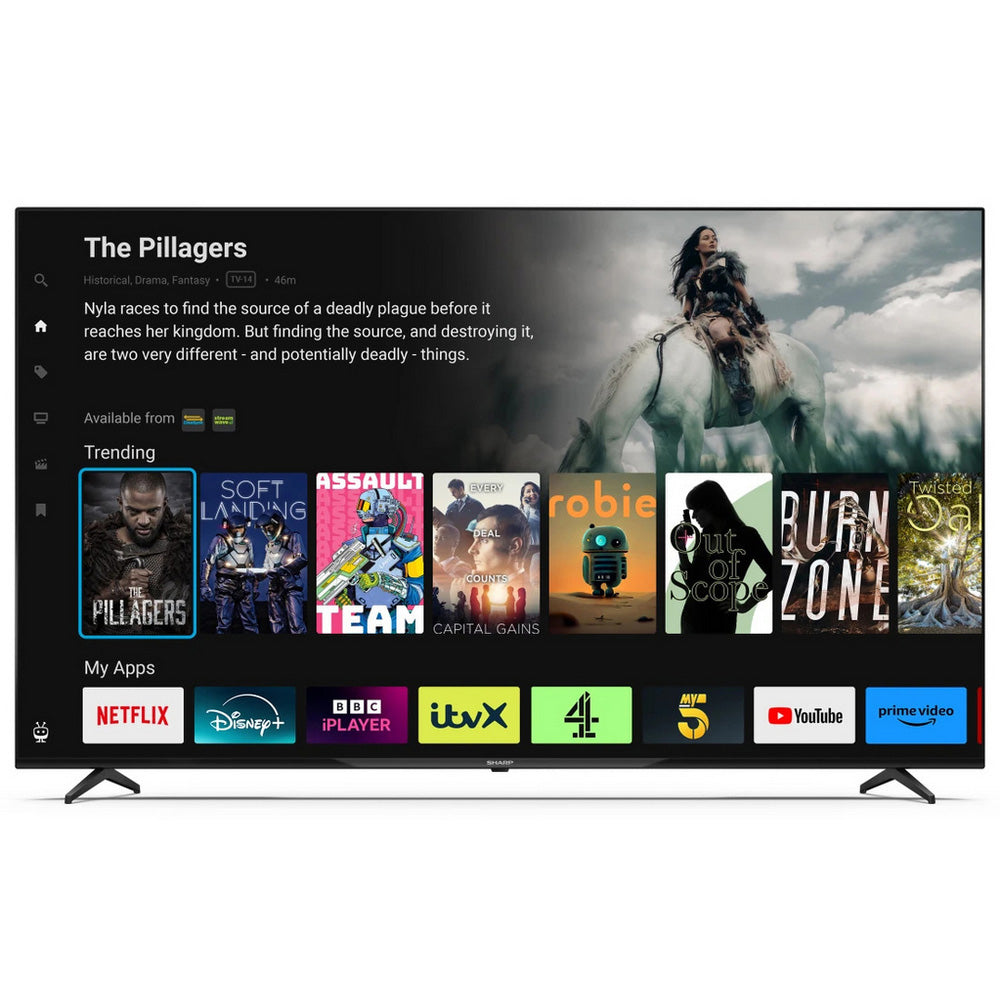 sharp-4t-c70gk4245kb-70-inch-led-4k-ultra-hd-frameless-smart-tv-1092656410 Sharp 4T-C70GK4245KB 70 Inch LED 4K Ultra HD Frameless Smart TV - Image 8