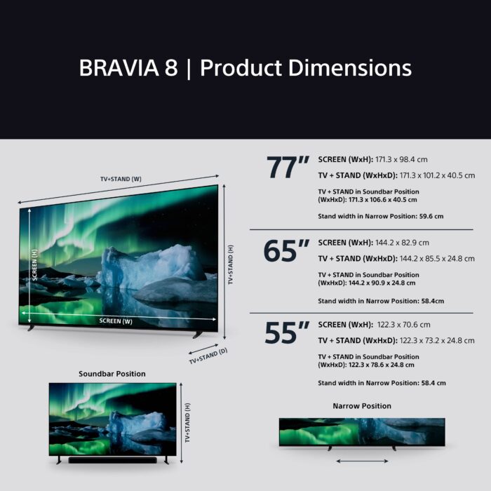 Sony K65XR80U 65 Inch BRAVIA 8 4K OLED Smart Google Bravia TV - Image 11
