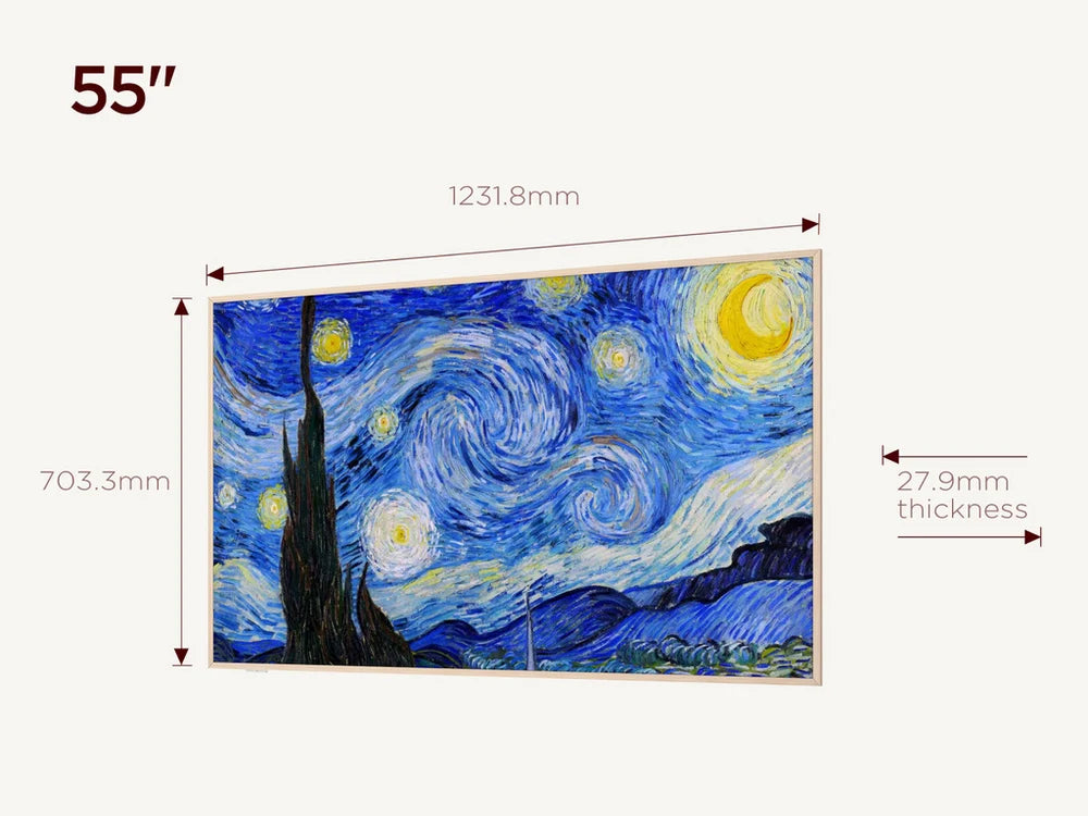 tcl-55a300w-uk-55-inch-nxtvision-a300w-4k-ultra-hd-qled-pro-hdr-google-frame-tv-2025-55-inch-1192196427 TCL 55A300W-UK 55 Inch NXTVISION A300W 4K Ultra HD QLED PRO HDR Google Frame TV 2025 - Image 2