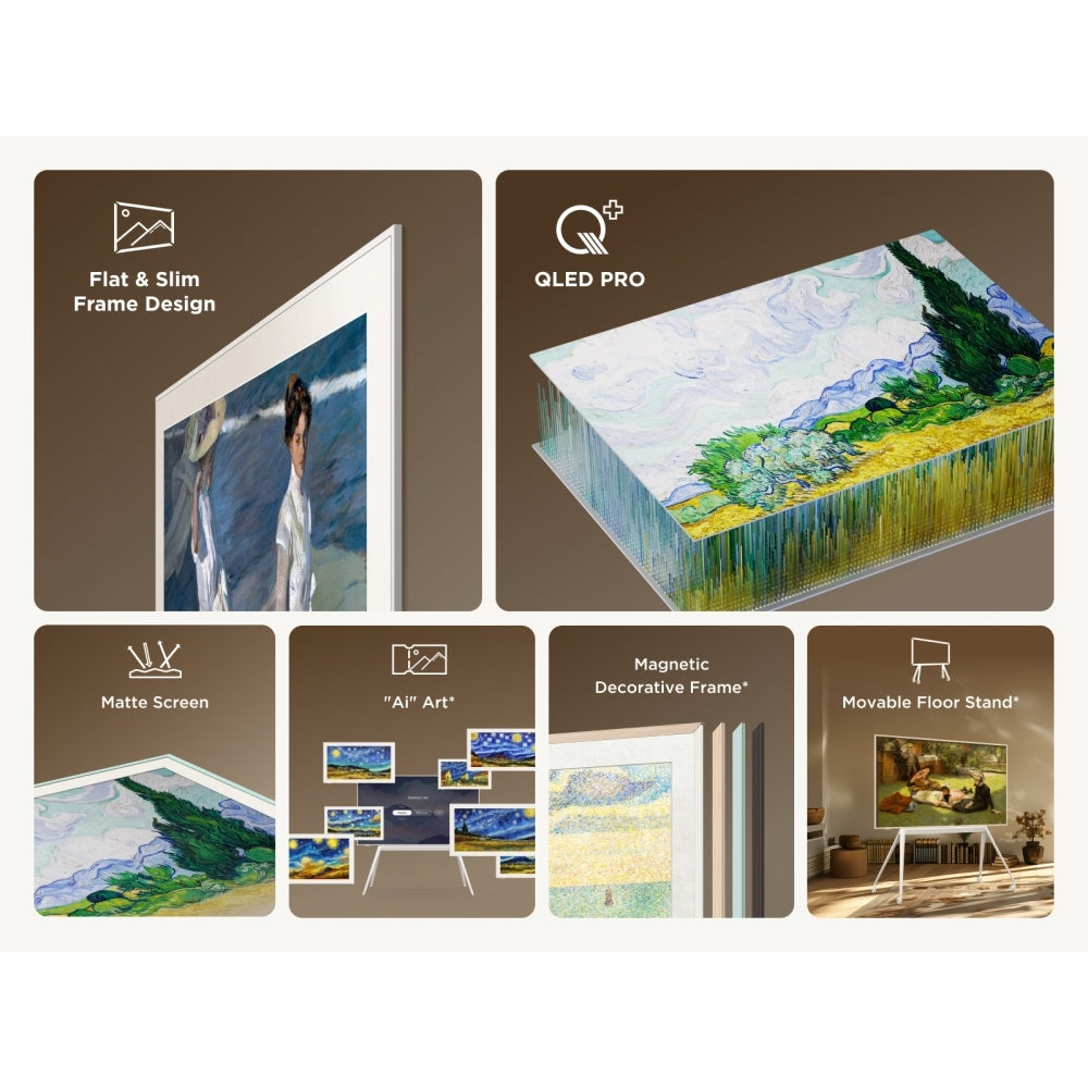 tcl-75a300w-uk-75-inch-nxtvision-a300w-4k-ultra-hd-qled-pro-hdr-google-frame-tv-2025-75-inch-1192209187 TCL 75A300W-UK 75 Inch NXTVISION A300W 4K Ultra HD QLED PRO HDR Google Frame TV 2025 - Image 4