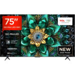 TCL 75Q6C-UK 75 Inch Q6C 4K Ultra HD HDR QD-Mini LED Smart Google TV 2025