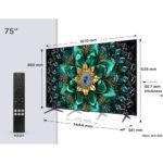 TCL 75Q6C-UK 75 Inch Q6C 4K Ultra HD HDR QD-Mini LED Smart Google TV 2025 - Image 2