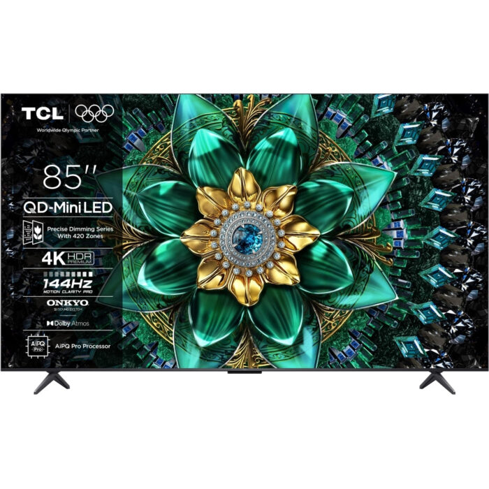 TCL 85Q6C-UK 85 Inch Q6C 4K Ultra HD HDR QD-Mini LED Smart Google TV 2025 - Image 1