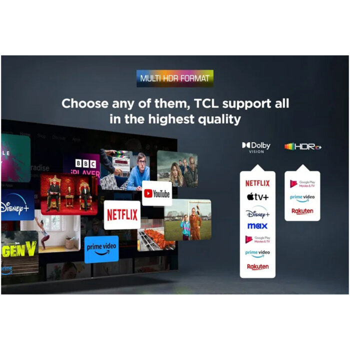 TCL 98P8K-UK 98 Inch P8K 4K Ultra HD HDR QLED Smart Google TV with 144Hz Motion Clarity Pro and Onkyo 2.1 sound 2025 - Image 9