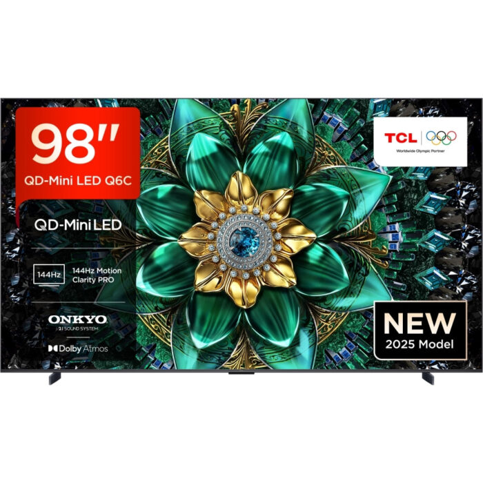 TCL 98Q6C-UK 98 Inch Q6C 4K Ultra HD HDR QD-Mini LED Smart Google TV 2025 - Image 1