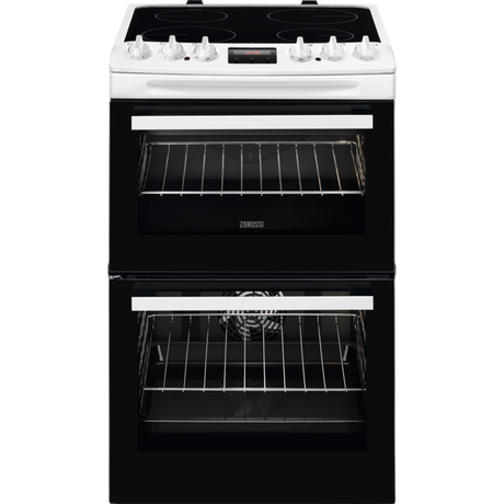 zanussi-zcv46250wa-55cm-electric-cooker-with-ceramic-hob-white-white-1082445906 Zanussi ZCV46250WA 55cm Electric Cooker with Ceramic Hob White - Image 1