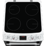 Zanussi ZCV46250WA 55cm Electric Cooker with Ceramic Hob White - Image 2