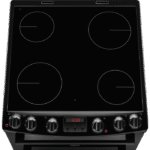 Zanussi ZCV66250BA Ceramic Electric Cooker with Double Oven Black - Image 2