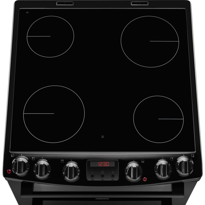 zanussi-zcv66250ba-ceramic-electric-cooker-with-double-oven-black-black-1082446113 Zanussi ZCV66250BA Ceramic Electric Cooker with Double Oven Black - Image 2