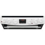 Zanussi ZCV66250WA Ceramic Electric Cooker with Double Oven White - Image 2