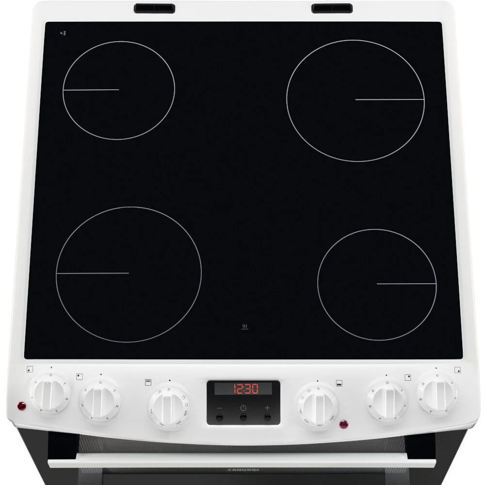 zanussi-zcv66250wa-ceramic-electric-cooker-with-double-oven-white-white-1082446154 Zanussi ZCV66250WA Ceramic Electric Cooker with Double Oven White - Image 3