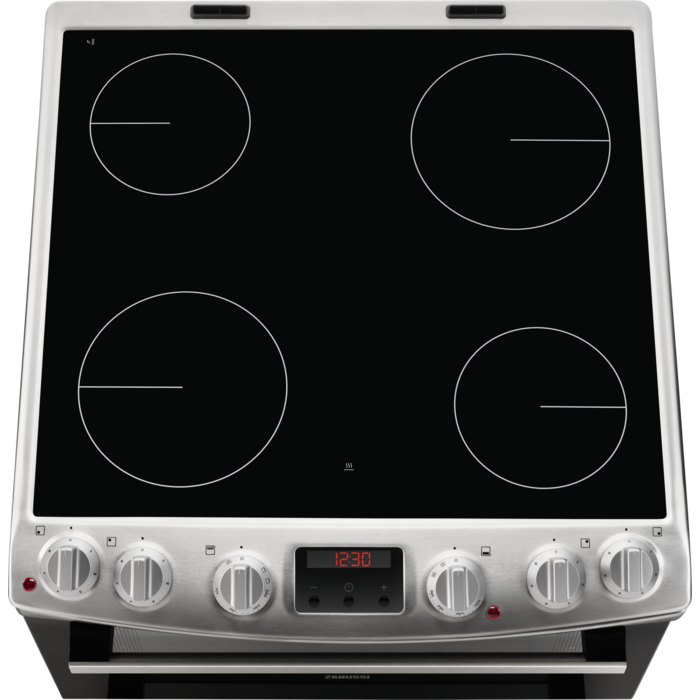 zanussi-zcv66250xa-ceramic-electric-cooker-with-double-oven-stainless-steel-stainless-steel-1082446192 Zanussi ZCV66250XA Ceramic Electric Cooker With Double Oven Stainless Steel - Image 2